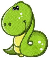 Tiny snake embroidery design