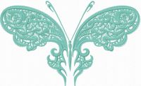 Fantastic Butterfly Frosty  embroidery design