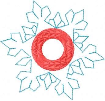 Christmas snowflake free embroidery design
