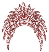 Headdress embroidery design