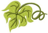 Grape leaf free embroidery design