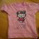 Pink embroidered t-shirt with Hello Kitty Spring on it