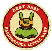 Fashionable little baby badge