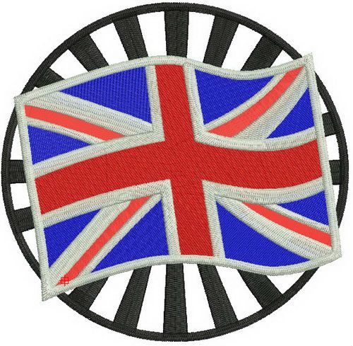 Made in the UK 3 machine embroidery design