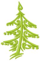 Christmas tree embroidery design 2
