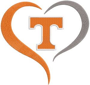 Love Univ Of Tennessee embroidery design