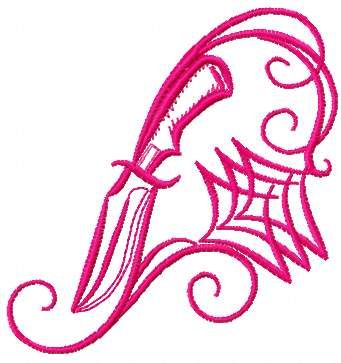 pink tribal sign free embroidery design 4