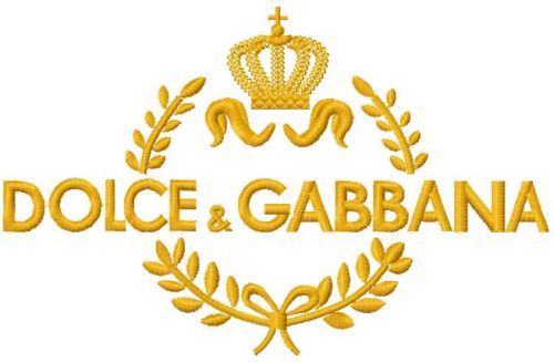 Dolce and Gabbana logo embroidery design 2