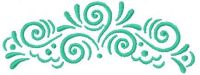Green decoration free embroidery design 7