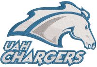 Alabama-Huntsville Chargers logo embroidery design