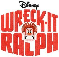 Wreck-It Ralph logo embroidery design