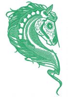 Horse heart 8 embroidery design