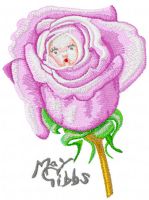 Flower Baby embroidery design