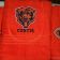 Embroidered bath towel with Chicago Bears Logo on it