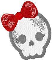 Teen skull free embroidery design