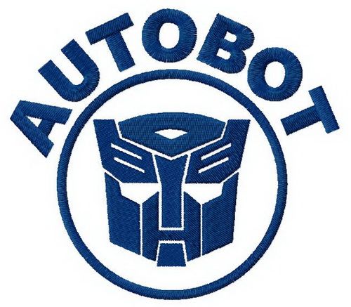 Autobot machine embroidery design