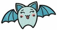 Prankster bat embroidery design