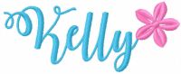 Kelly name free embroidery design