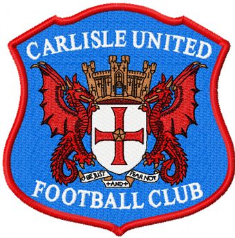 Carlisle United football club logo machine embroidery design