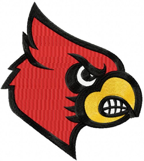 Louisville Cardinals Logo  machine embroidery design
