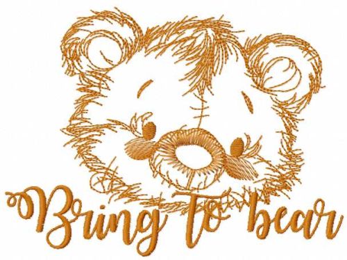 Bring to teddy free machine embroidery design