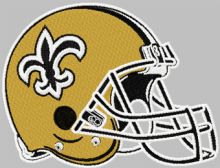New Orleans Saints helmet embroidery design