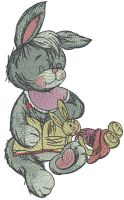 Sleeping bunny 3 embroidery design