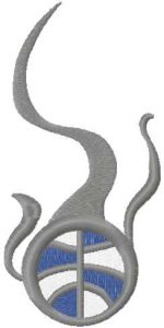 Washington Mystics logo 2 embroidery design