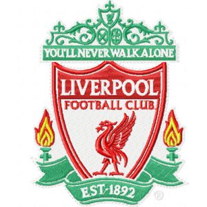 Liverpool Football Club logo embroidery design