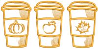 Fall Coffee embroidery design