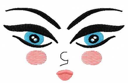 doll face free embroidery design