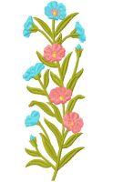 Flowers branch embroidery design