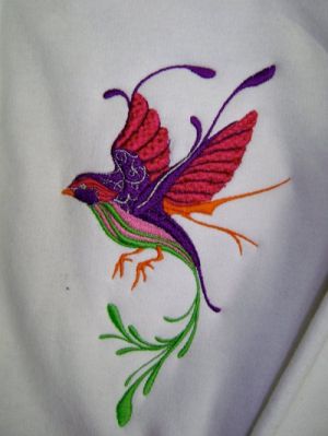 fantasti bird embroidery design