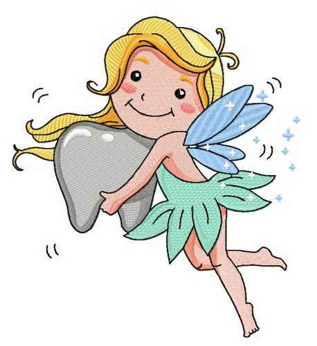 Tooth fairy 2 machine embroidery design