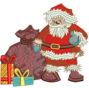 Santa's presents 3 embroidery design