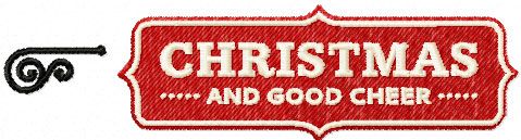 Christmas good cheer free embroidery design