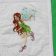 Embroidered Pixie design on blanket