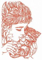 Fluffy treasure embroidery design