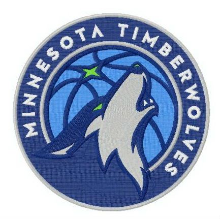 Minnesota Timberwolves logo machine embroidery design