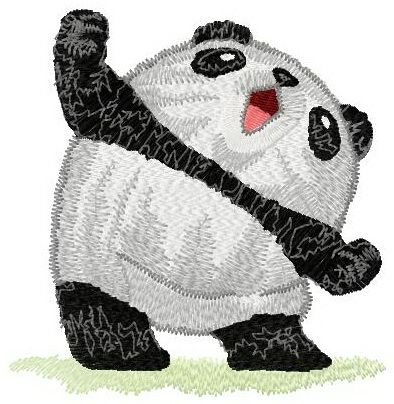 Panda yamns machine embroidery design