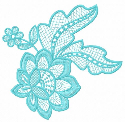 Lace flower 9 machine embroidery design