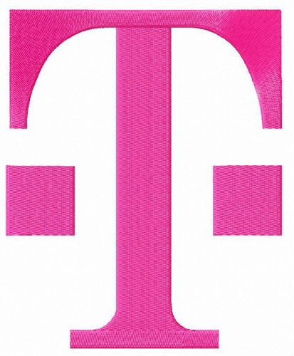 T-Mobile alternative logo machine embroidery design