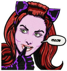 Сatwoman 2 embroidery design