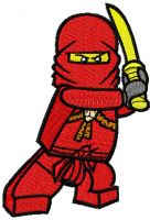 LEGO Ninjago Kai embroidery design