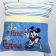 Embroidered cushion with baseball mickey mouse design
