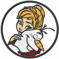 I love you Anna embroidery design