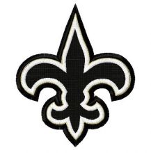 New Orleans Saints 50th anniversary 4 embroidery design
