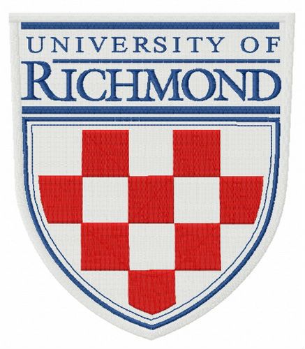 University of Richmond logo machine embroidery design