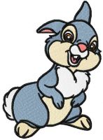 Thumper embroidery design