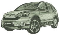 Honda car 2 embroidery design
